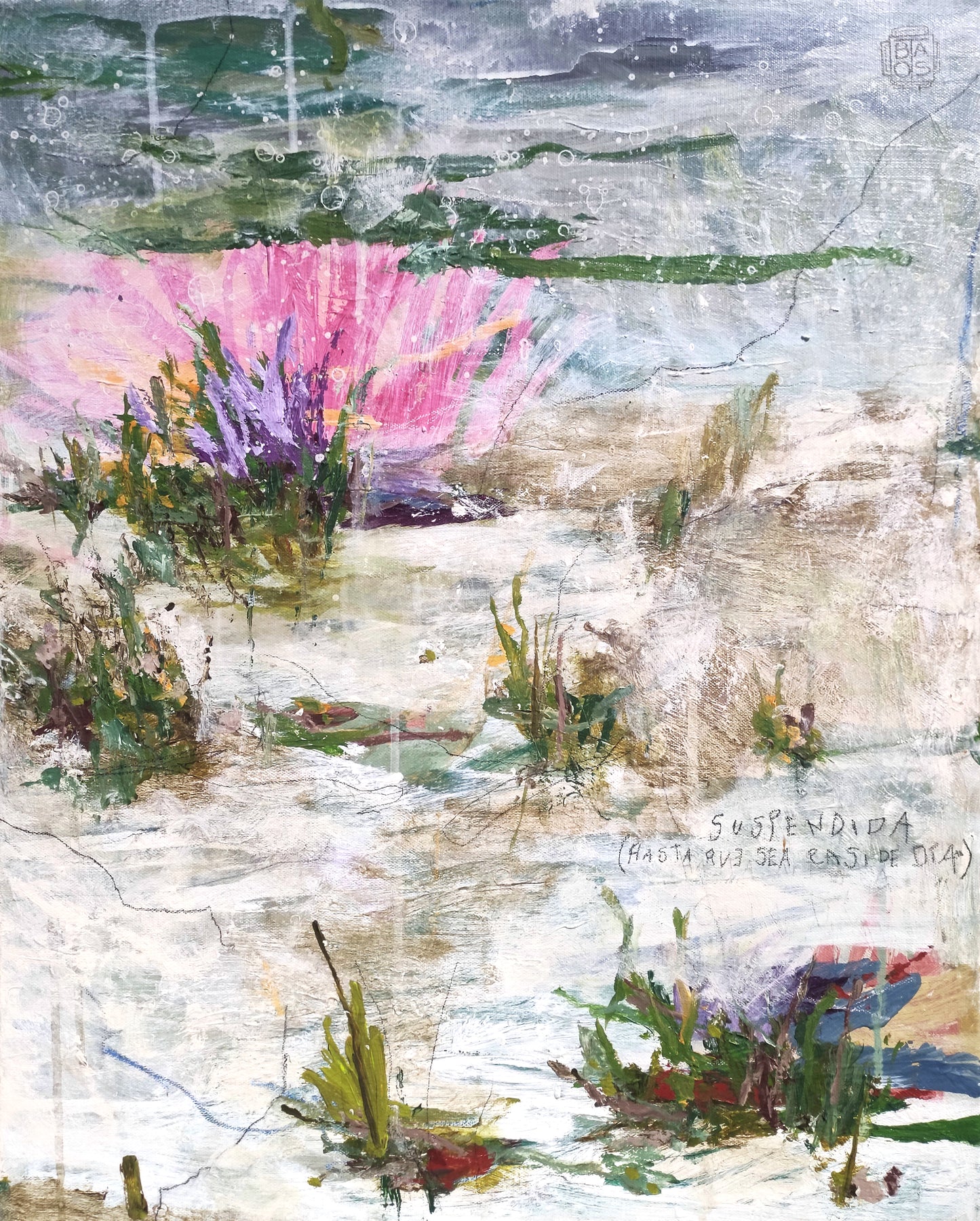 Exaltada/ Mixta sobre tela en bastidor 60 x 50 cm