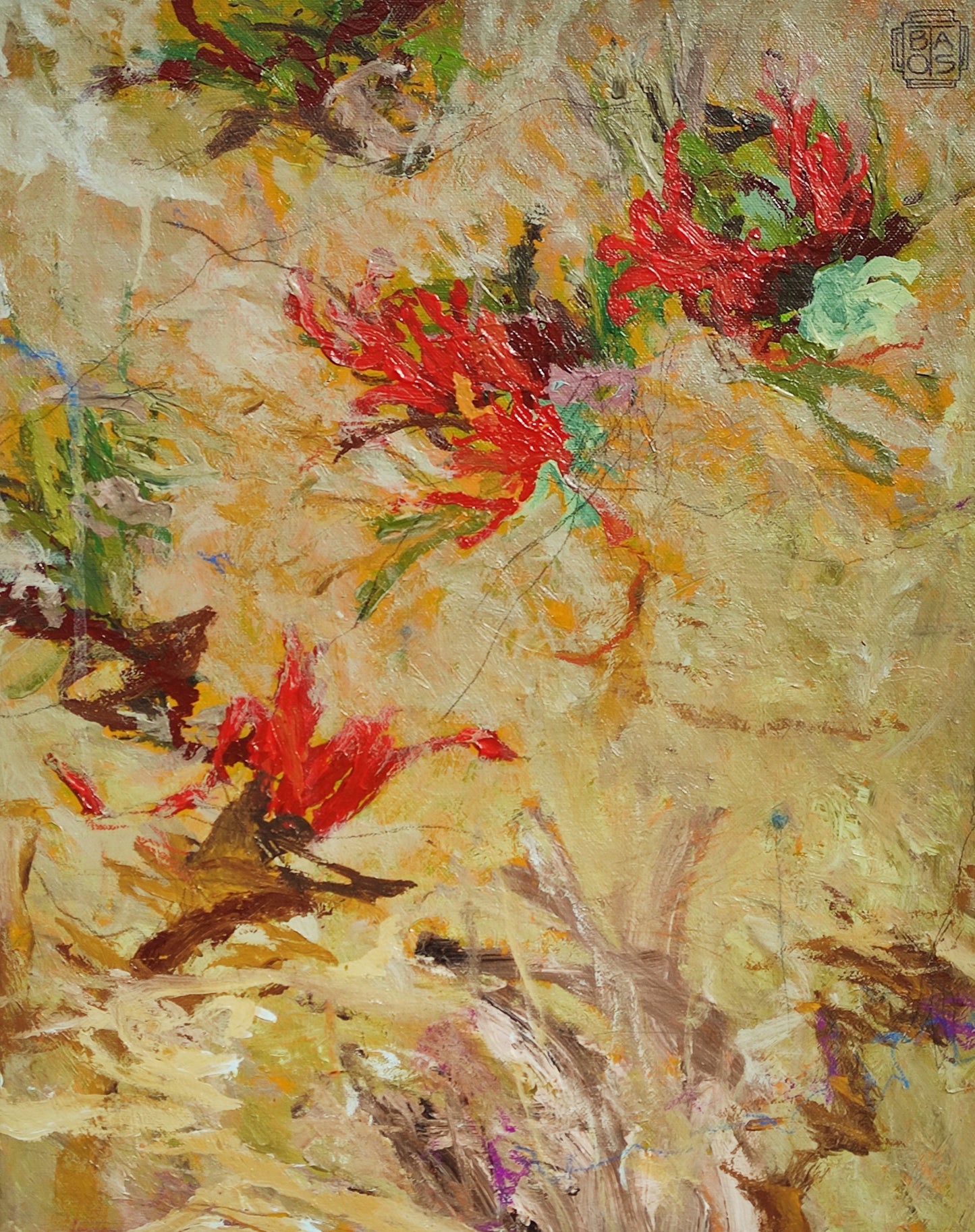 Mínima / acrílico sobre tela&nbsp;  50 x 40 cm ( 19,6 x 15,7 in)